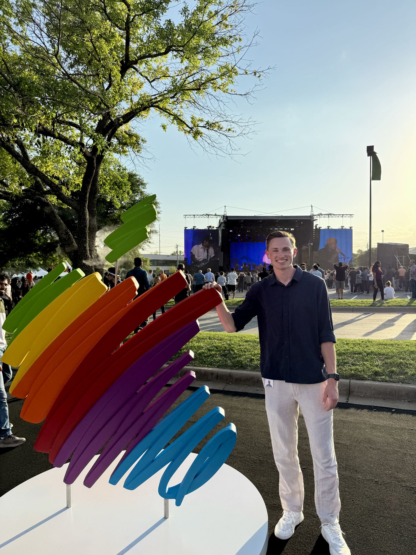 Elijah Paulman at an Apple campus event